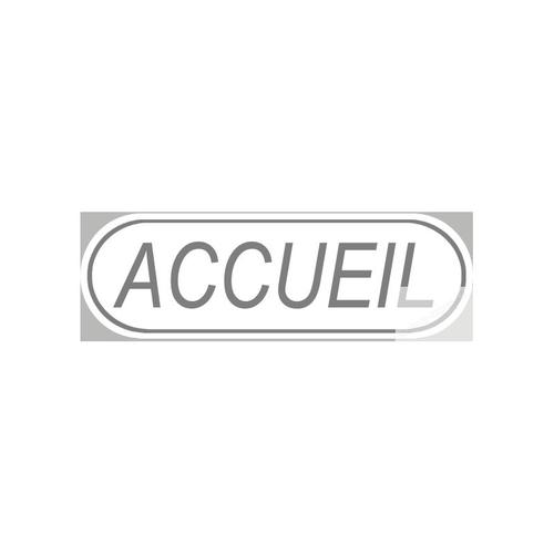 Accueil Blanc (29x9cm) - Sticker/Autocollant