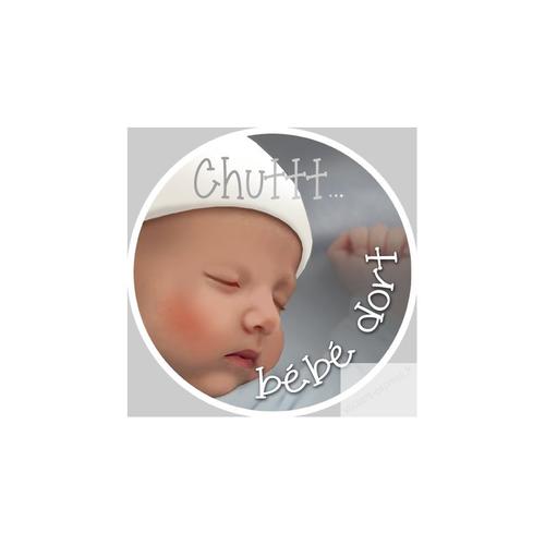 Autocollant Chuttt Bebe Dort - 10x10cm