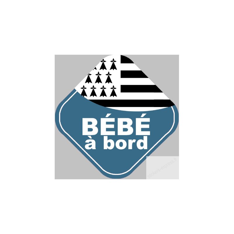 Bebe A Bord Breton 15 Cm Autocollant Rakuten