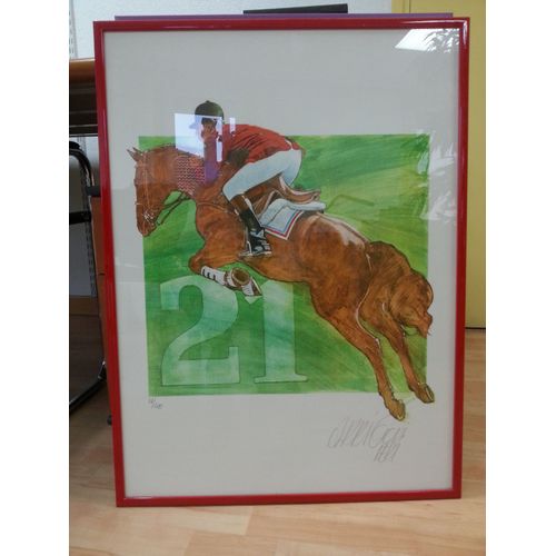 Lithographie Originale Encadrée De Jean-François Arrigoni Nerri