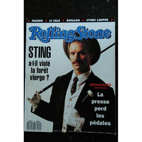 Rolling Stone 024 N? 24 Sting Pacino Jj Cale Doillon Cyndi Lauper Plantu