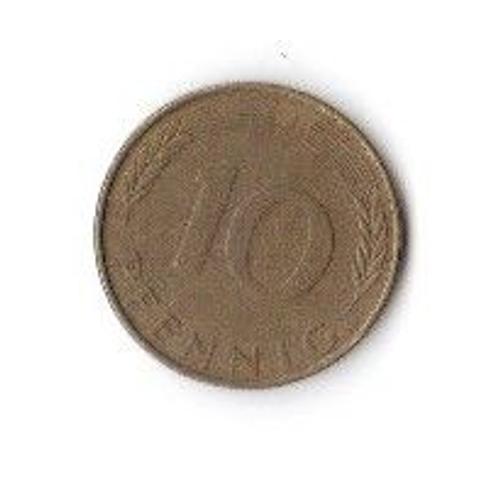 10 Pfennig Lettre J 1973