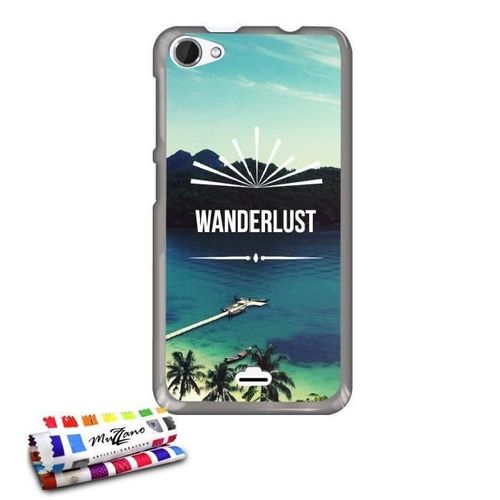 Coque Case Wiko Jimmy Wanderlust Contour Gris Silicone Souple (Tpu)