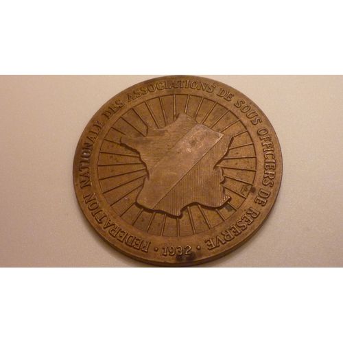 Médaille Fédération Des Association De Sous Officiers De Réserve 1932