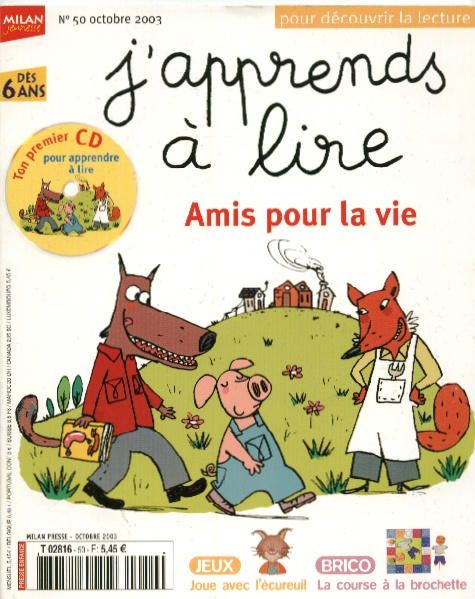 J'apprends A Lire N° 50 : Amis Pour La Vie