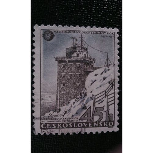 Timbre Tchécoslovaquie (Yt 940 ) 1957 Station Météorologique Dans Les Hautes Tatras