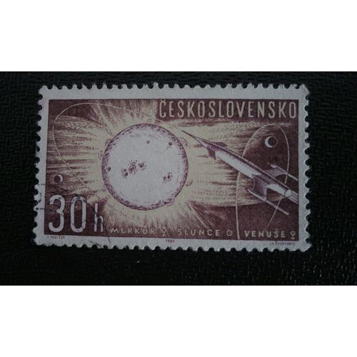 Timbre Tchécoslovaquie (Yt 1268 ) 1963 Recherche Spatiale