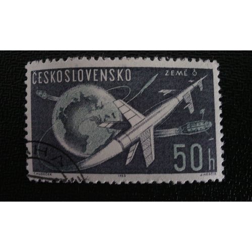 Timbre Tchécoslovaquie (Yt 1269 ) 1963 Recherche Spatiale