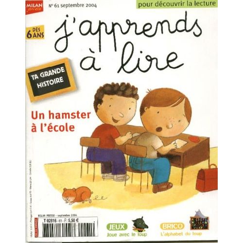 J'apprends A Lire N° 61 : Un Hamster À L'école