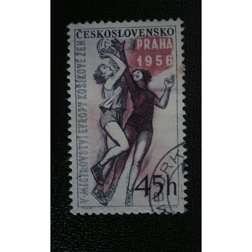 Timbre Tchécoslovaquie (Yt 856 ) 1956 Basketball