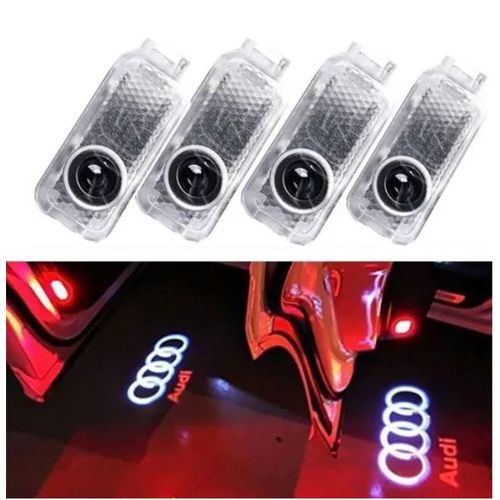 4pcs Voiture Led Projecteur Lumière Bienvenue Pour Porte De Voiture Décoratifs Entrée Logo De Projection Lumières