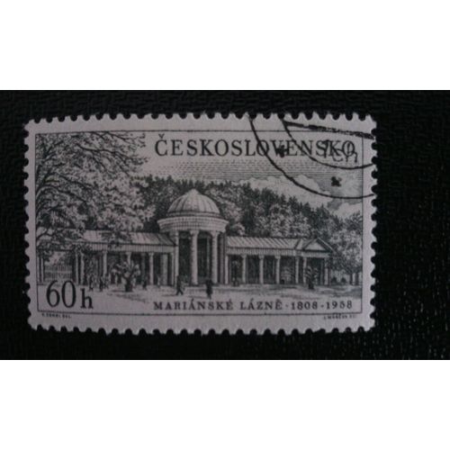 Timbre Tchécoslovaquie (Yt 971 ) 1958 Marianske Lazne