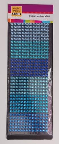 Strass Autocollant Bleu Dégradés
