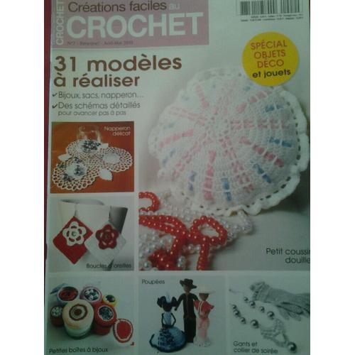 Catalogue Crochet Creations Faciles N°2 Bijoux Poupee Sac Boite Gilet