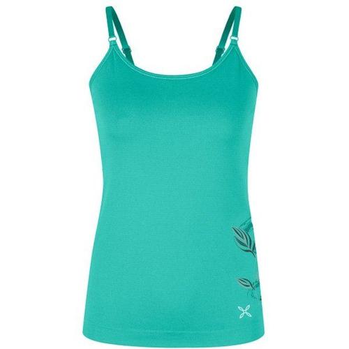 Montura Women's Flower Seamless Canotta Débardeur Taille L, Turquoise