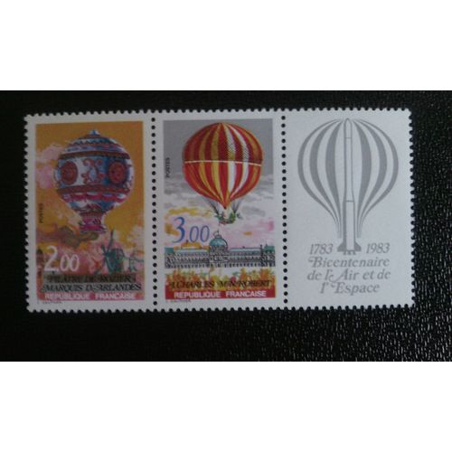 Timbre France (Yt 2262 A ) 1983 Bicentenaire De L'air Et De L'espace