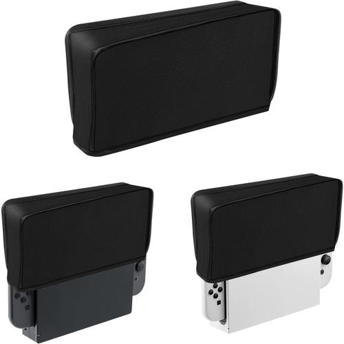 Switch/Switch Oled Housse Anti-Poussière Housse, Housse De Protection Anti-Poussière Pour Ns Switch/Switch Oled Avec Joycon Sur Dock ¿ Noir