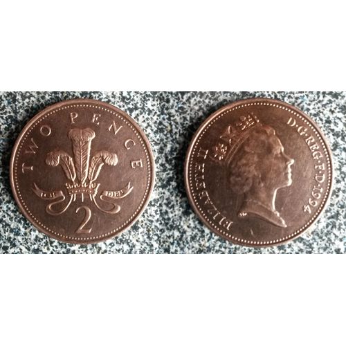 Royaume-Uni - 1994 - Pièce De Monnaie - 2 Pence