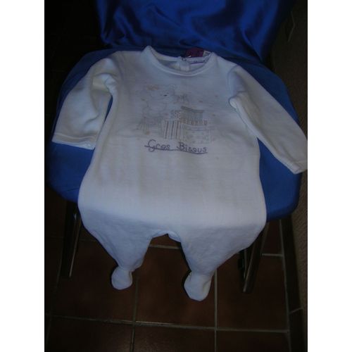 Pyjama Grenouillère Pommette Coton 12 Mois Multicolore