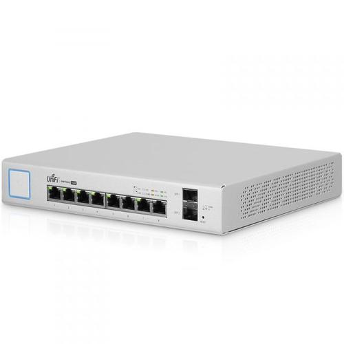 Ubiquiti UniFi Switch US-8-150W - Commutateur - Géré - 8 x 10/100/1000 (PoE+) + 2 x Gigabit SFP - de bureau - PoE+