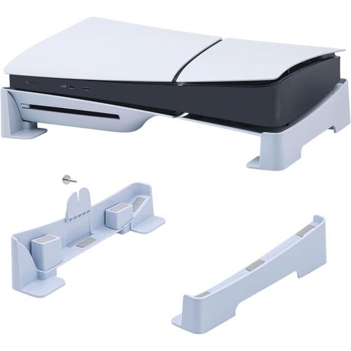 Support Horizontal Pour Ps5 Slim, Accessoires Support De Base À Dissipation Thermique Facile Pour Playstation 5 Slim Disc&digital Edition Console¿ Blanc