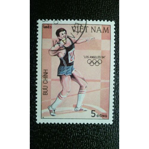 Timbre Vietnam (Yt 440 ) 1983 Lancer Du Poids