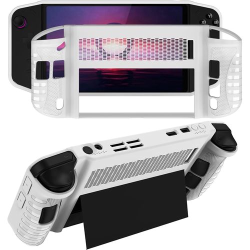 Coque En Silicone Pour Legion Go - Aqsacokiya - Lenovo Legion Go - Housse De Protection Antichoc Et Anti-Rayures - Blanc