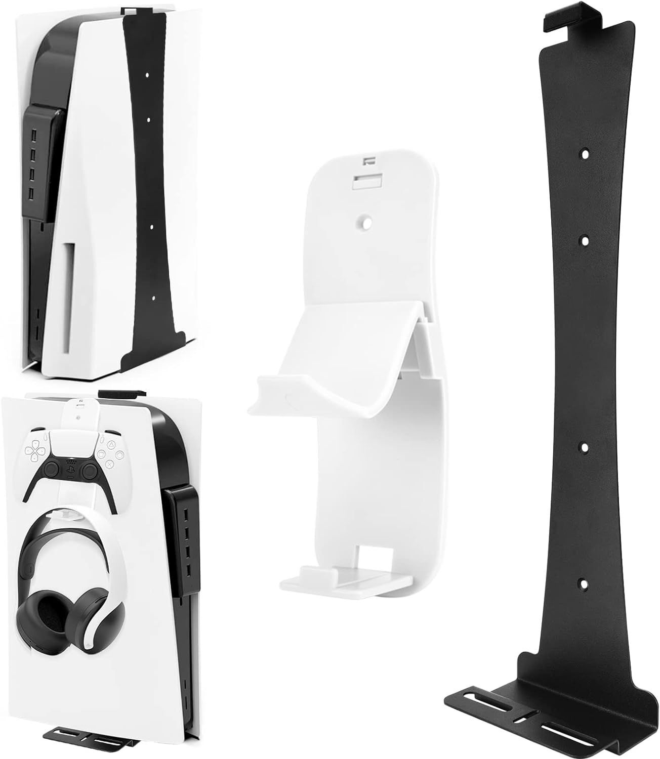 Support Mural pour PS5 Console - AQSACOKIYA - PS5 (Digital et Disc)...