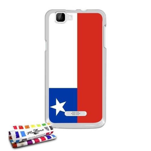 Coque Case Wiko Rainbow Drapeau Chili Contour Transparent Silicone Souple (Tpu)