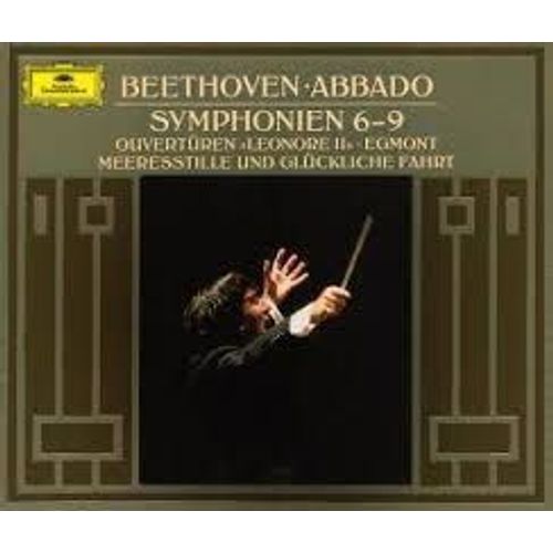 Triple Cd Dg Beethoven Abbado Symphonien 6-9 Leonore Egmont Wiener Philharmoniker