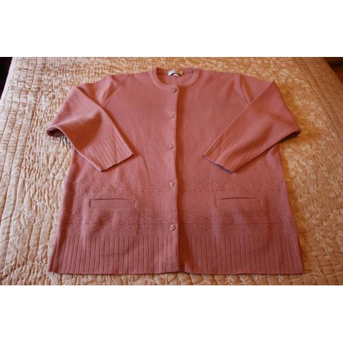 Gilet Eléane Acrylique 54 Rose