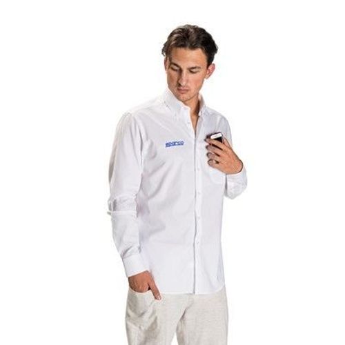 Chemise À Manches Longues Sparco Tg. S Blanc