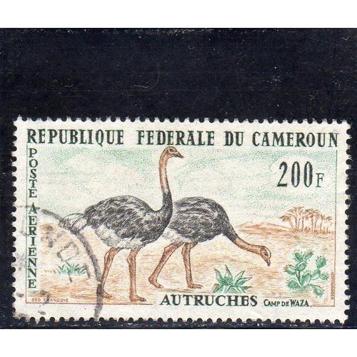 Timbre De Poste Aérienne Du Cameroun (Autruches)