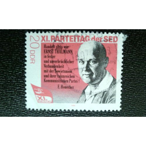 Timbre Allemagne - République Démocratique (Ddr) (Yt 2633 ) 1986 Thällmann