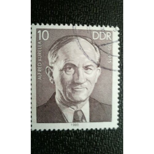 Timbre Allemagne - République Démocratique (Ddr) (Yt 2550 ) 1985 Alfred Kurella (1895-1975)