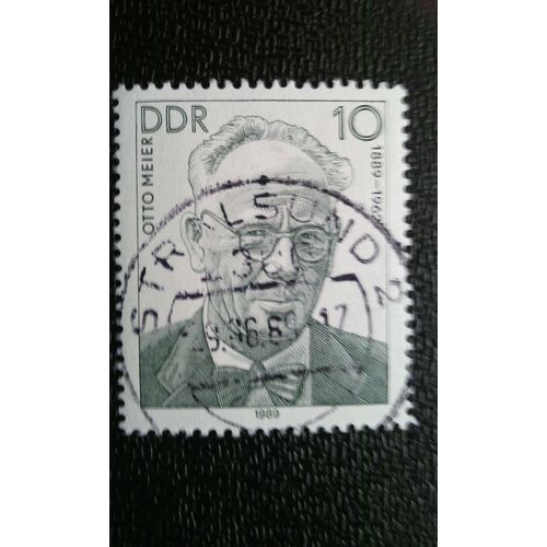 Timbre Allemagne - République Démocratique (Ddr) (Yt 2829 ) 1989 Otto Meier (1889-1962)