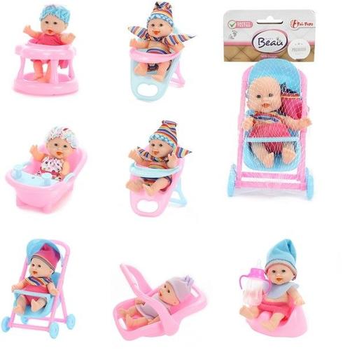 Toi-Toys - Baby Beau - Mini Poupée (12 Cm) Avec Accessoires