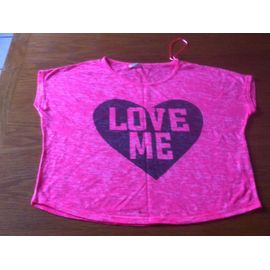 T-Shirt Jennyfer Coton S Rose Comme Neuf