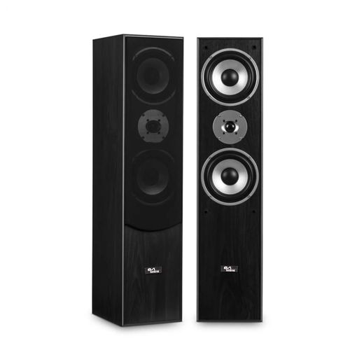 Paire d'enceintes Hifi/Home-Cinéma - Evidence Acoustics EA700-BK - 2x500W PMPO - Bass Reflex à 3 voies - Noir