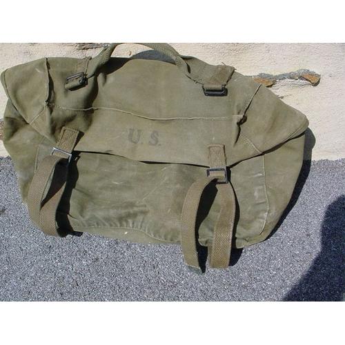 Militaria Ww2 Us Musette Pack Field Cargo 1945