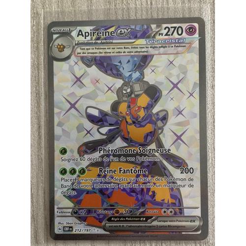 Carte Pokémon Apireine-212/197/-Full Art-Flammes Obsidiennes