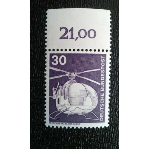 Timbre Allemagne (Yt 698 ) 1975 Hélicoptère De Sauvetage Mbb