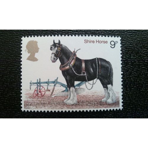 Timbre Grande-Bretagne (Yt 868 ) 1978 Cheval Shire (Equus Ferus Caballus)
