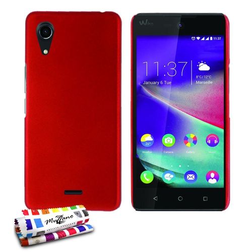 Coque Case Wiko Rainbow Lite (4g) Pearls Rouge Silicone Rigide (Tpu)