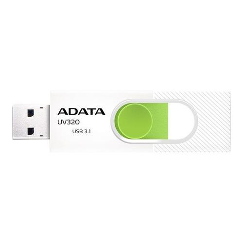 ADATA UV320 - Clé USB - 128 Go - USB 3.1 - Blanc/vert
