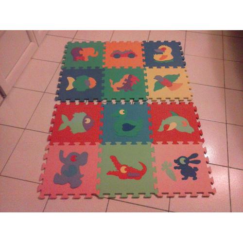 Lot De 2 Tapis Puzzle D'activités Enfants En Mousse