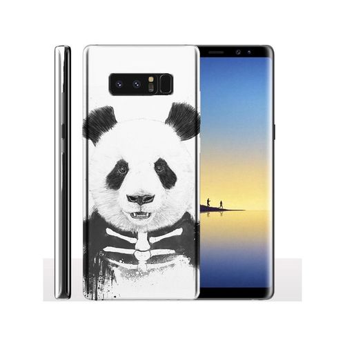 Coque Samsung Note 8 Panda Skull, Coque Telephone Portable Pour Galaxy Note 8 Anti Choc