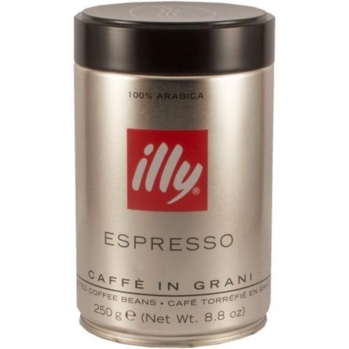 Illy Espresso En Grains Goût Intense Torréfaction Forte - Boîte Fer 250g