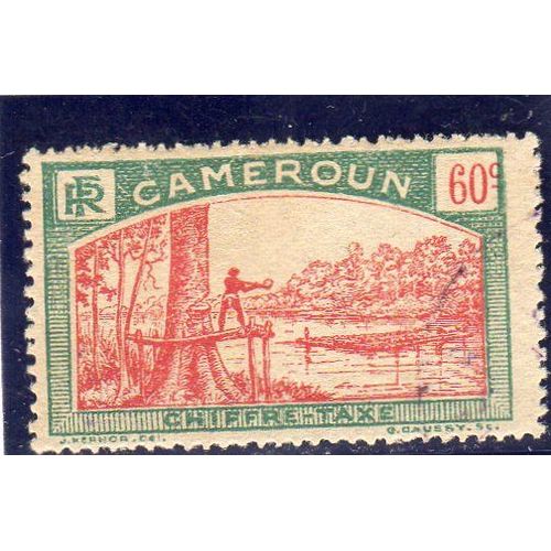 Timbre-Taxe Du Cameroun (Abattage D'un Acajou)