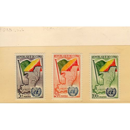 Timbres-Poste Du Congo (Admission À L'o.N.U.)